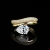 Anel de moissanita estilo luxo leve europeu e americano transfronteiriço, anel de casamento feminino, anel de noivado feminino em prata de lei S925