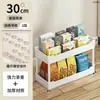 Pequeño estante de almacenamiento con carrito para sala de estar, cocina, baño, estante multicapa móvil para snacks, estante de almacenamiento junto a la cama del dormitorio
