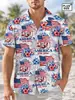 Camisa Hawaiana para Hombre Usa 250º Aniversario 1776-2026 Moda de Verano Retro Camisa Patriótica Fuente de Suministro