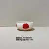 Conjunto Fofo Retrô de Tigela e Prato em Cor Sob Esmalte Cerâmica Louça Tigelas Pratos Tigelas de Sopa Tigelas para Macarrão Instantâneo Colheres Canecas