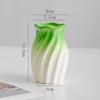 Shu men Jarrón de cerámica blanco simple giratorio decoración flor seca flores hidropónicas decoración de escritorio nórdica decoración floral