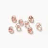Tapones de Oído de Silicona Hamburguesa Cobre Puro de 14 Quilates Chapado Color Duradero Oro Real Accesorios para Pendientes DIY Tapones de Oído de Silicona Transparente Anticaída