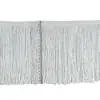 Suministros del Fabricante Encaje de Borla de Poliéster Moda Barba Blanco de un Solo Lado DIY Ropa Accesorios Textiles para el Hogar