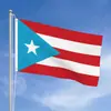 Bandera de Puerto Rico Transfronteriza Adecuada para Exteriores para Casas Tela de Poliéster de 3x5 Pies