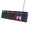 Teclado Luminous Bajeal K35 USB com Fio para Jogos Retroiluminação Colorida Universal para Laptop Teclado Atacado