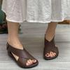 Sandalias Romanas, Zapatos de Verano para Mujer, Casual Retro Tejidos Versátiles Super Elegantes con Huecos, Nuevo Estilo Verano 2026