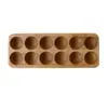 Set de Bandeja Mini de Bambú con 12 Agujeros para Huevos, Casual y Conveniente, 3 Estantes Pequeños, Estante de Madera para Huevos Estilo Campestre de Gama Alta