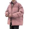 Chaqueta acolchada de algodón para hombre, invierno, chaqueta acolchada de algodón, abrigo moderno holgado con cuello alto, chaqueta cálida tipo pan para hombre, chaqueta acolchada de algodón