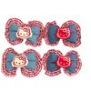 Nuevo Otoño e Invierno Cabeza de Gato Rojo Kt Relleno de Algodón Vaquero Lazo Accesorios de Ropa Pasador DIY Tocado Flor para Zapatos Decoración
