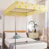 Mosquitero Tela Superior a Prueba de Polvo Tela Superior Negra A Prueba de Polvo A Prueba de Viento Cubierta Superior Estilo Princesa Dormitorio Cama Cubierta Superior Tela Una Pieza Hogar Cama Doble