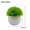 Combinação Semi-Esférica de Plantas Verdes Artificiais para Decoração de Casa, Pequenos Enfeites Florais, Vasos de Flores Falsas de Plástico, Pequenas Flores de Bonsai