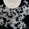 Corbata de moño a rayas transparente, cuentas, pulsera DIY, cadena para teléfono, adorno colgante para coche, accesorios de cuentas, celebridad de internet, Tiktok, transmisión en vivo, venta al por mayor