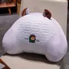 Cojín Lumbar de Seda de Hielo de Látex de Dibujos Animados para Oficina Sedentaria Cojín Lumbar de Cama Cojín de Espalda para Silla Lumbar Suave