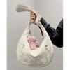 Bolso Cruzado de Doble Cara Estilo Mismo de Luu Bolsa para Botella de Agua Bolsa de Empanada de Luna Creciente Bolsa de Croissant de Gran Capacidad Bolso Ligero de Hombro para Axila