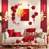 Set de Decoración de Habitación de Boda para Novios, Fondo Creativo de Boda para Dormitorio, Decoración de Sofá de Boda para Sala de Estar, Personaje de Doble Felicidad de Boda