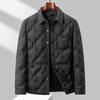 Nueva Chaqueta de Plumas Estándar Nacional 90 Cuello de Camisa Ligera Chaqueta de Plumas de Otoño Tendencia Juvenil Simple Chaqueta de Plumas