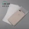 Venta directa de fábrica en stock bolsa cpe esmerilada blanca translúcida embalaje de accesorios eléctricos bolsa de plástico bolsillo plano esmerilado