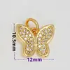 Colgantes de Joyería de Cobre Serie Mariposa y Libélula, Zirconia Microincrustada Accesorios de Joyería DIY, Venta al por Mayor desde Fabricante, Componentes para Pulseras y Collares