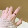 Anillo Retro Estilo Chanel Rombo con Diamantes de Imitación, Diseño Simple y de Nicho, Sensación de Alta Gama, Anillo para Dedo Índice, Anillo Exquisito Apilable