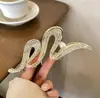 Grampo de Cabelo de Liga Galvanizada Estilo Coreano Outono 2025 Grande Presilha de Tubarão Versátil Elegante Acessório de Cabelo Decoração Feminina