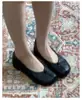 Textura de piel de oveja, sensación relajada, zapatos de cuero para mujer estilo coreano, slip-ons versátiles para el uso diario, bailarinas de mujer estilo ballet