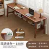 Mesa Longa Contra a Parede, Mesa Estreita, Escrivaninha Retangular, Mesa Dupla, Mesa de Computador para Casa, Bancada com Pés de Madeira Maciça