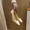 Deslumbrantes Sapatos de Salto Alto Rosa Nude Femininos Outono 2026 Novos Sapatos de Trabalho em Camurça Adulto Cerimônia Scarpins Stiletto