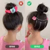 Pente de Cabelo Infantil para Meninas, Pente de Estilização Invisível na Parte de Trás da Cabeça, Acessório de Cabelo de Desenho Animado para Bebês, Pente para Franja e Arrumar o Cabelo