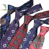 Nueva Corbata para Hombre de Comercio Exterior Estampada Patrón Retro 8cm Traje Formal Corbata Anudada a Mano Fabricante Venta al por Mayor en Stock