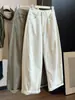 Jeans retro de tiro alto curvos para mujer, nuevo estilo otoño 2026, holgados, adelgazantes, casuales, versátiles, pantalones de pierna recta, pierna ancha