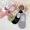 Calcetines Cortos Invisibles, Lindos Calcetines Coreanos Simples de Verano, Absorbentes de Sudor, Calcetines Deportivos Antideslizantes, Calcetines de Barco Bajos de Moda