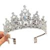 Tiara de Flor de Diamante Folha Coroa de Aniversário de Princesa Atmosfera Coroa de Cabeça Luxo Leve Moda Alto Senso Joias Atacado Mulheres