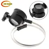 Lente de Aumento 15X com Luz LED para Reparo de Relógios com Ocular para Inspeção, Anel de Metal Ferramenta de Avaliação de Antiguidades Mãos Livres