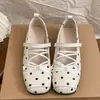 Zapatos de tacón bajo para mujer con lazo estilo francés, Nuevos zapatos de lunares de verano 2026 para combinar con faldas, Zapatos de cuero estilo anime, Zapatos Mary Jane