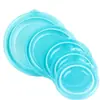 Novo Modelo de Tigela Dobrável para Iscas com Tampa, Tigela Dobrável Espessa de Silicone para Mistura, Tigela para Mistura de Iscas, Recipiente para Iscas, Bacia de Água Dobrável Portátil