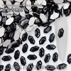 Nova Arte de Unhas Tendência Irregular 3*6 Ponta Dupla Fundo Plano Diamante Aurora Iridescente Gelo Champanhe Decoração de Unhas Strass