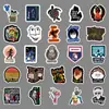 50 Adesivos Decorativos Divertidos Impermeáveis para Mala, Patinete, Carro com Desenhos Animados e Grafite
