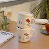 Taza con Expresión de Gato, Taza de Cerámica, Taza de Agua, Taza de Café, Taza de Desayuno de Aspecto Elegante, Taza de Leche de Dibujos Animados, Regalo Souvenir