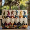 Bolsa de Ombro Feminina Tendência Nova Chegada 3D Transfronteiriça Temu Amazon Estampada Moda Lona 300g