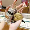 Llavero Colgante para Bolso Conejo de la Luna Chapado en Oro de 999 20mg Regalo para Novio/Novia Conejo Pacha Venta al por Mayor