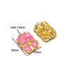 Acero Inoxidable Oro 18K Colgante de Estrella de Mar Flor Goteo de Aceite DIY Collar Pendientes Accesorios de Joyería Suministro Exclusivo Transfronterizo