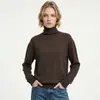 Suéter de tricô da marca da moda MAX, genuíno, cor sólida dopamina, gola alta e gola redonda, para mulheres