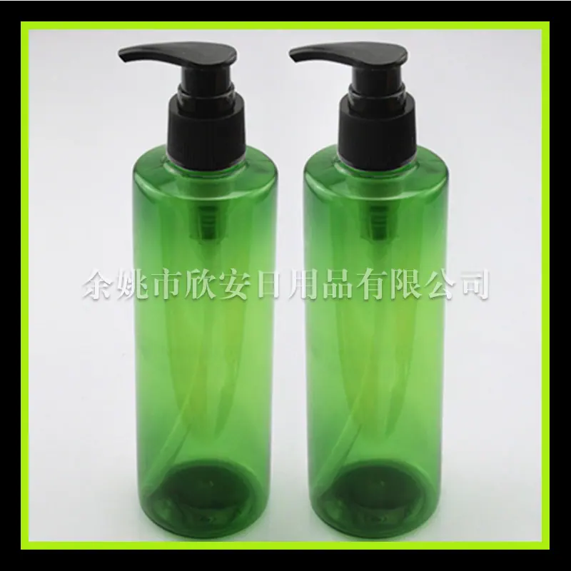 250ml平肩pet+螺纹 泵 绿色