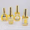 Botellas de Esmalte de Uñas Grabadas Galvanizadas al por Mayor con Descuento, Botellas de Color Gel para Maquillaje de Labios, Brillo de Labios, Botellas Dispensadoras de Líquidos de Belleza