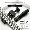 Ferramenta Removedora de Pulseira de Relógio Universal Aço Desmontagem de Pulseira de Metal Tamanho Pequeno Removedor de Elo de Relógio Ajustar Comprimento da Pulseira de Relógio