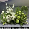 Decoración Floral de Boda, Arreglos Florales de Piso Estilo Bosque, Decoración Comercial para Hoteles de Boda, Montaje de Paisaje, Flores Guía para Camino de Flores de Seda