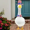 Decoraciones para el Porche Transfronterizo, Ganso de Navidad, Fiesta Temática del Día de la Independencia, Decoración para el Jardín, Adecuado para Disfraces de Ganso Blanco Grande de 23 pulgadas
