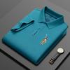 2026 Verano Nuevo Estilo Camisa Polo de Algodón Puro para Hombre de Manga Corta Ligera Camiseta de Negocios Cuello Solapa Holgada Camiseta de Hombre Top