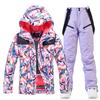 Traje de esqui feminino inverno ao ar livre à prova de vento água-respingos quente engrossado snowboard duplo-board traje de esqui nova chegada