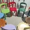 Venta Caliente Silla de Comedor Vintage de Madera Maciza Nórdica Hogar Retro Sala de Estar Simple Rey Silla Moderna Apartamento Pequeño Dopamina